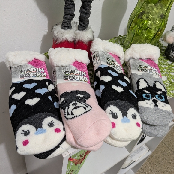 Cozy Cabin Socks with Animal Designs - Picture 1 of 1